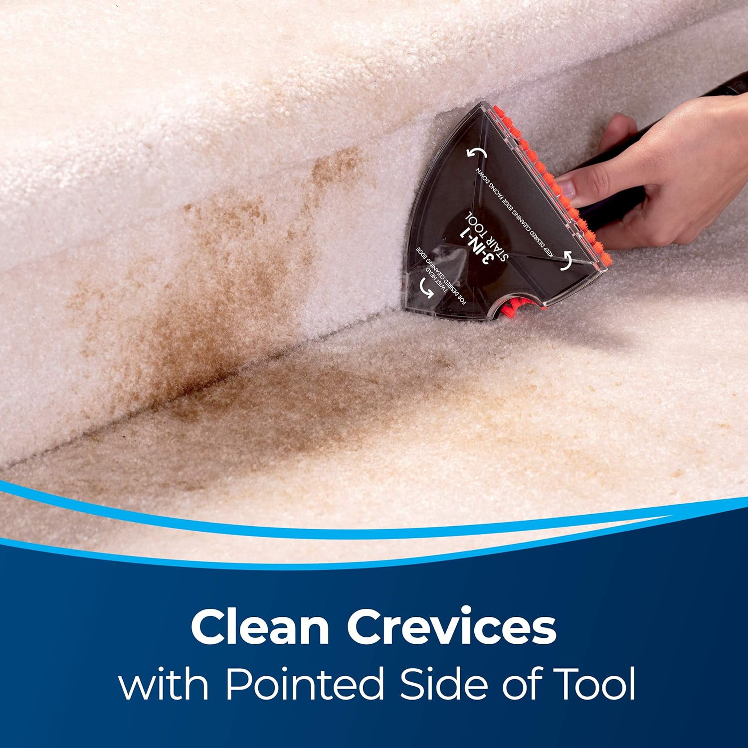 Bissell? 3-in-1 Stair Tool for Carpet and Upholstery Cleaners (3262)