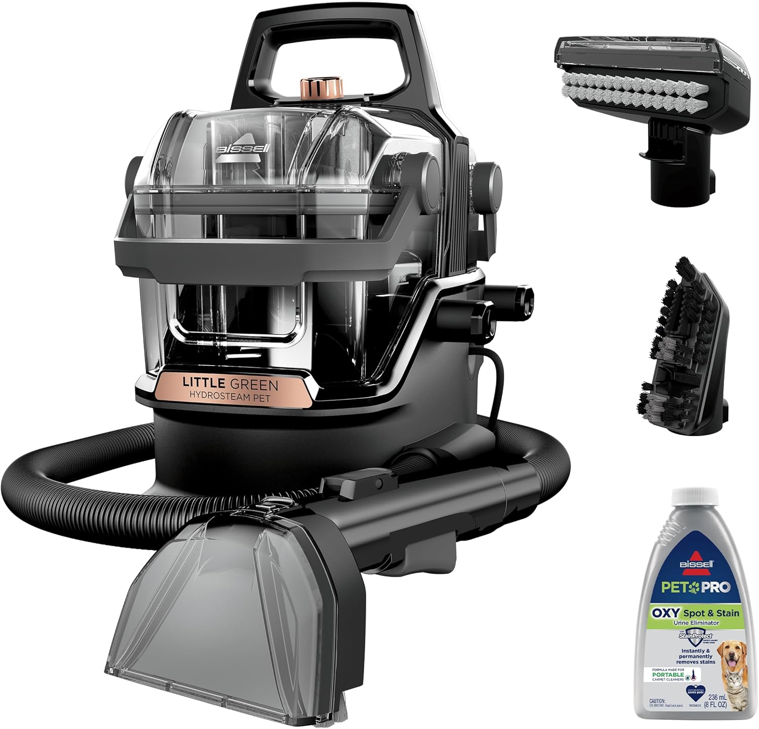 BISSELL Little Green HydroSteam Multi-Purpose Portable Carpet and Upholstery Cleaner, Automotive and Car Details, 3618