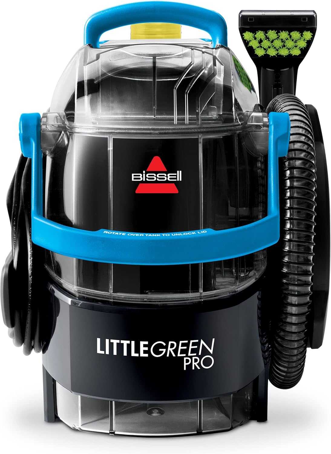 Bissell Little Green Pro Portable Carpet and Upholstery Cleaner and Auto/Car Detailer with Deep Stain Tool, 3-inch (Approx. 7.6 cm) Tough Stain Tool, Plus Two 8-Ounce (Approx. 226.8 grams) Trial-Size Formulas, 3194
