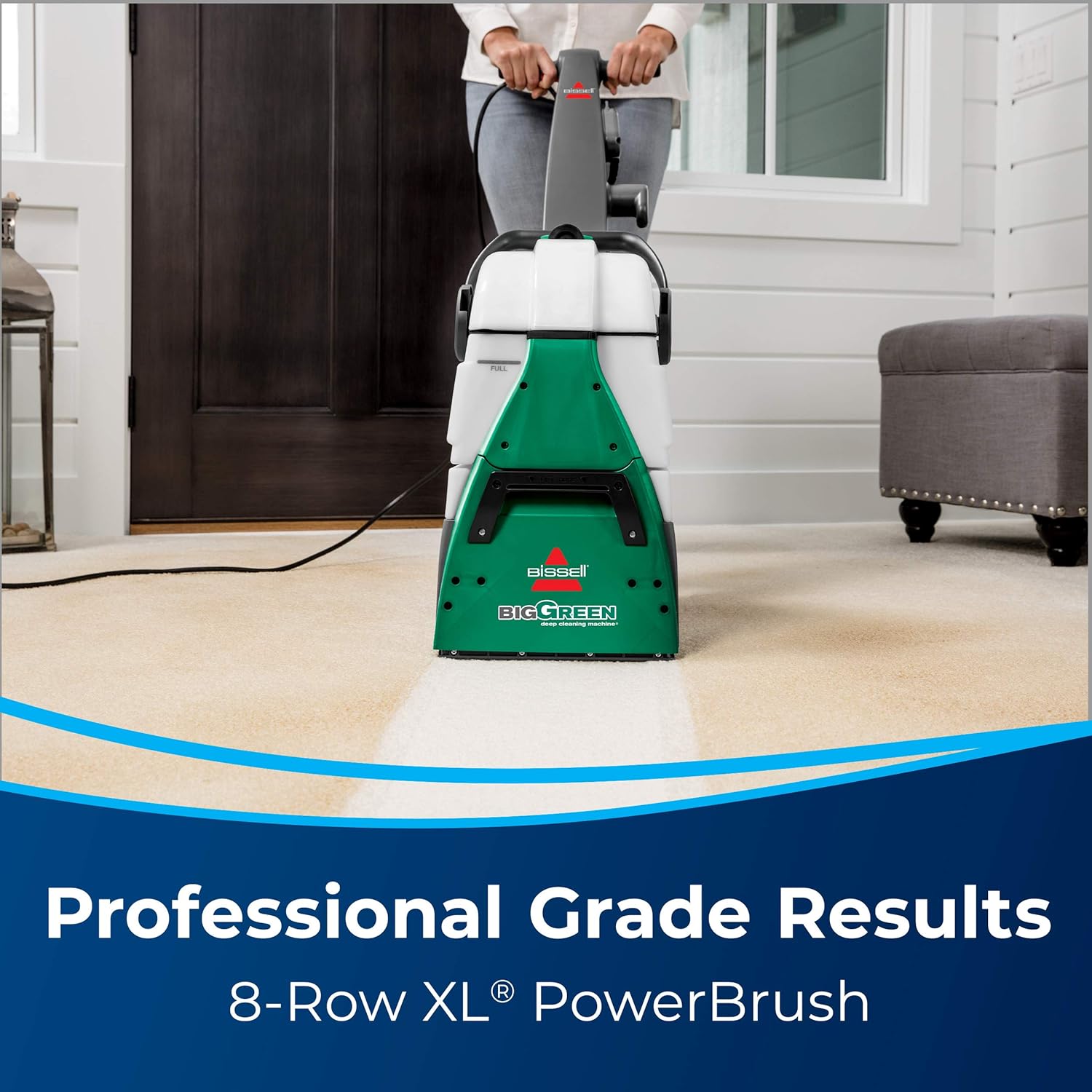 BISSELL? Big Green? Professional Carpet Cleaner with XL DirtLifter Power Brush, 9-inch (approx. 22.9 cm) Extension Hose, 6-inch (approx. 15.2 cm) Tough Stain Tool, Includes BISSELL PRO MAX Formula with Stain Guard Technology