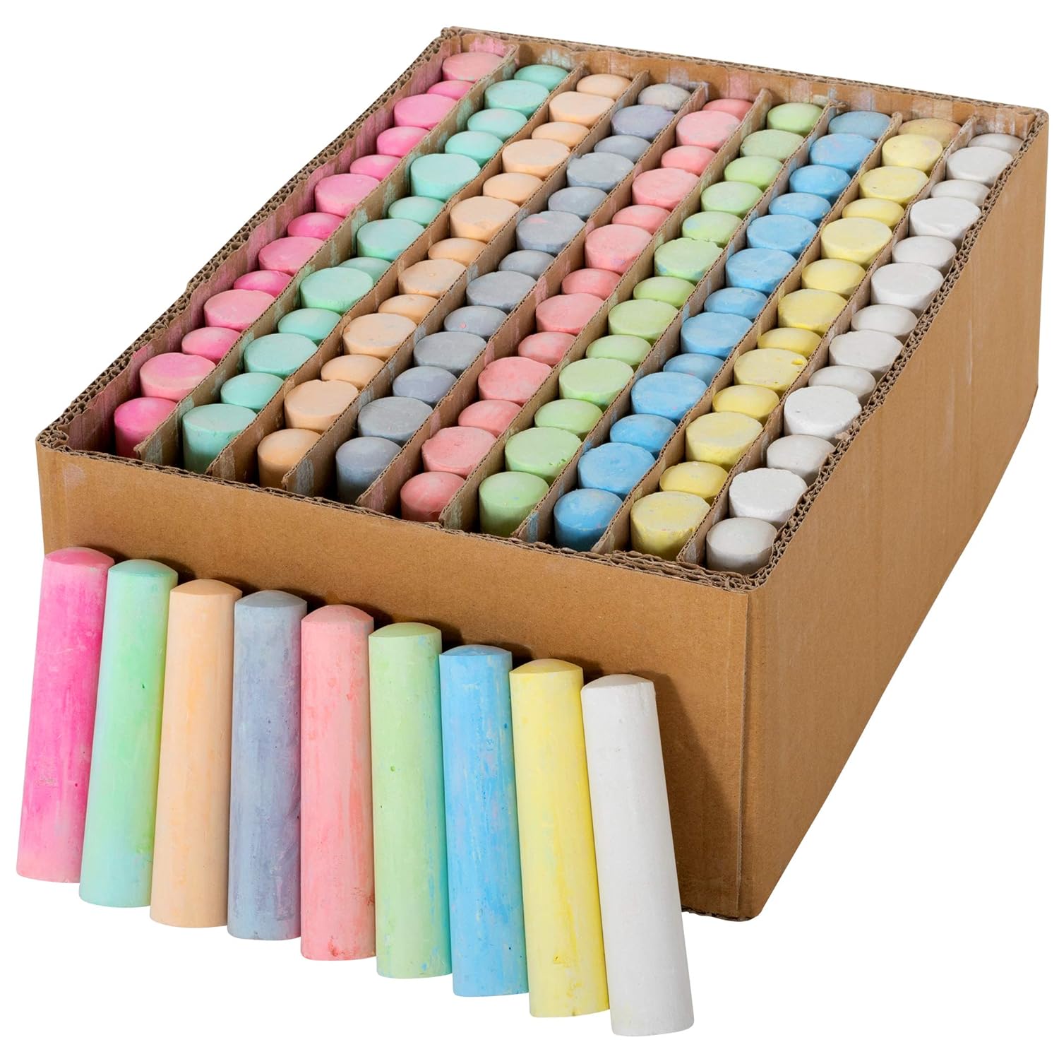 126 Colors Jumbo Sidewalk Chalk Set