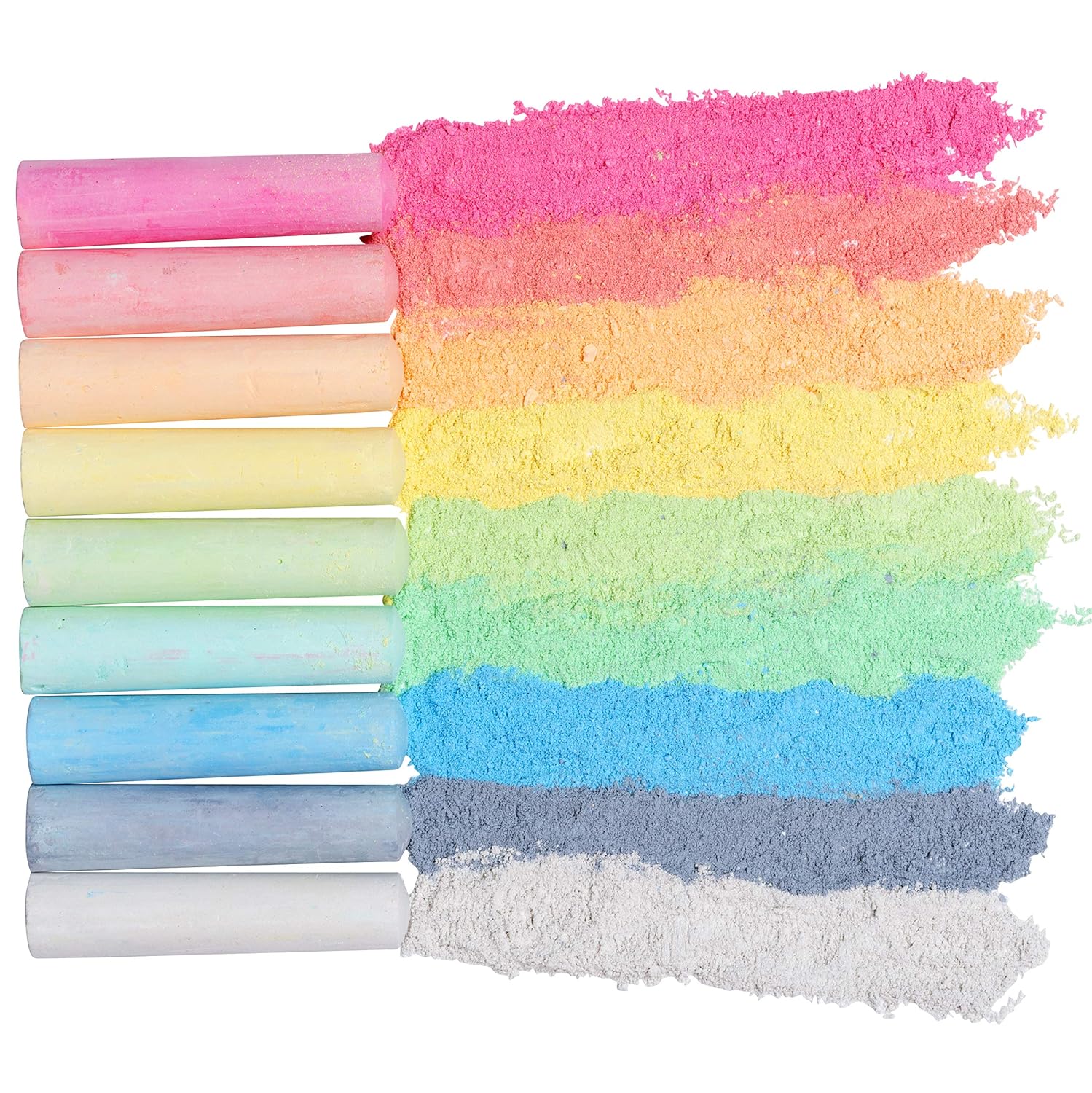 126 Colors Jumbo Sidewalk Chalk Set