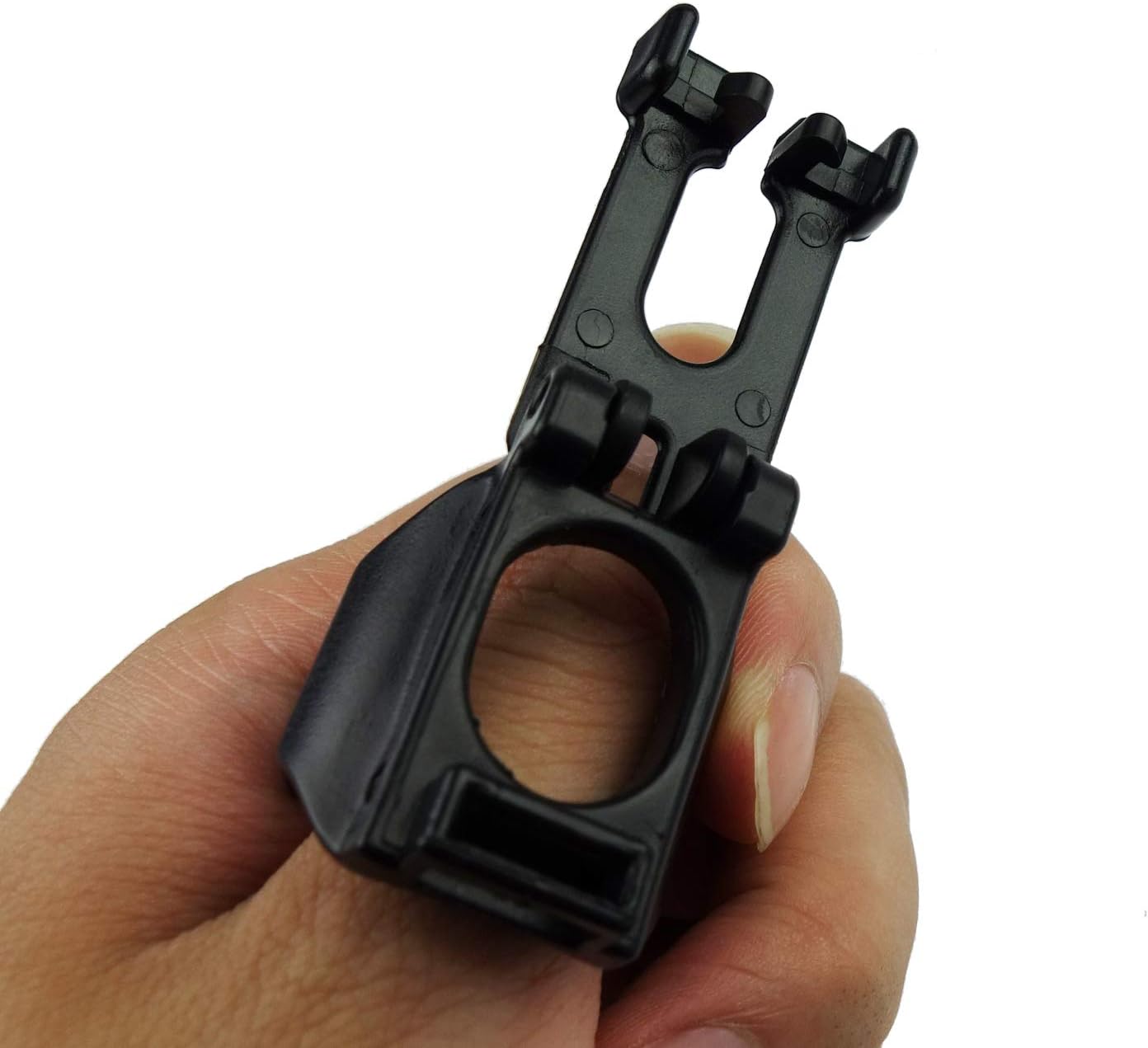 4 Piece Black Plastic Snorkel Clamps