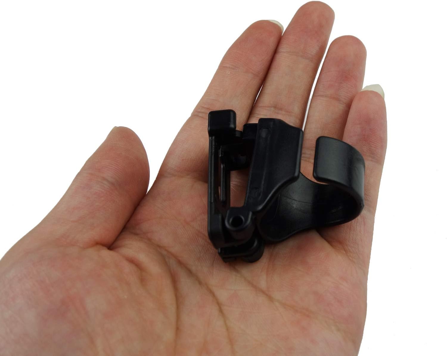 4 Piece Black Plastic Snorkel Clamps