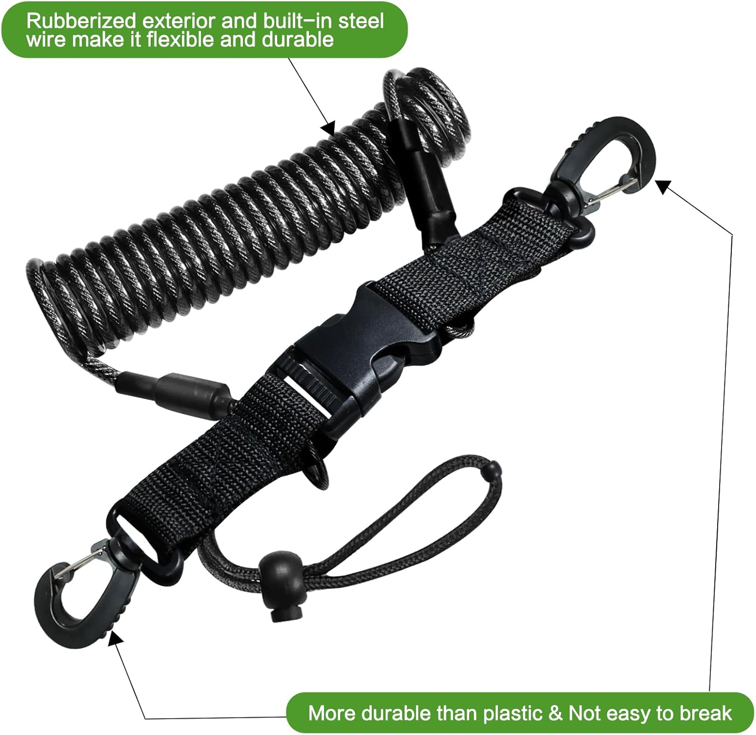78 inch Steel Core Fish Rope Clip