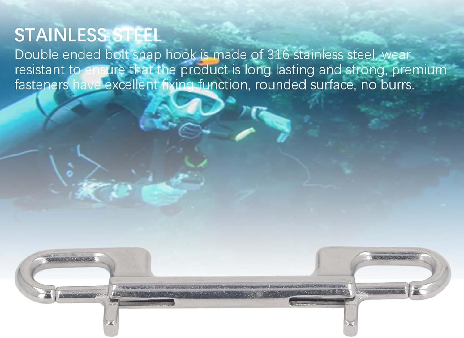 Stainless Steel Double End Clips, Heavy Duty