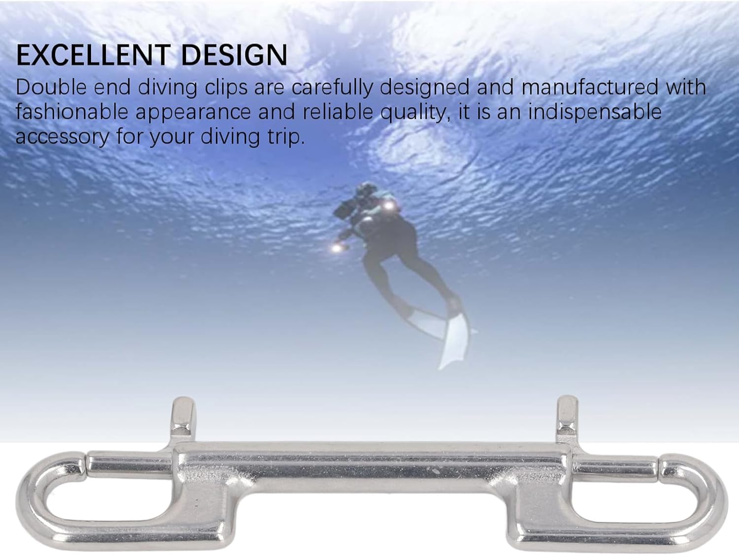 Stainless Steel Double End Clips, Heavy Duty
