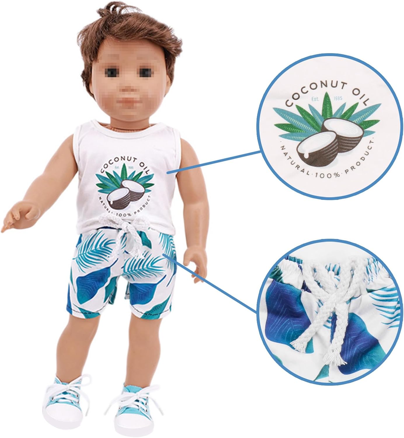 7 Sets 45.72cm Boy Doll Clothing