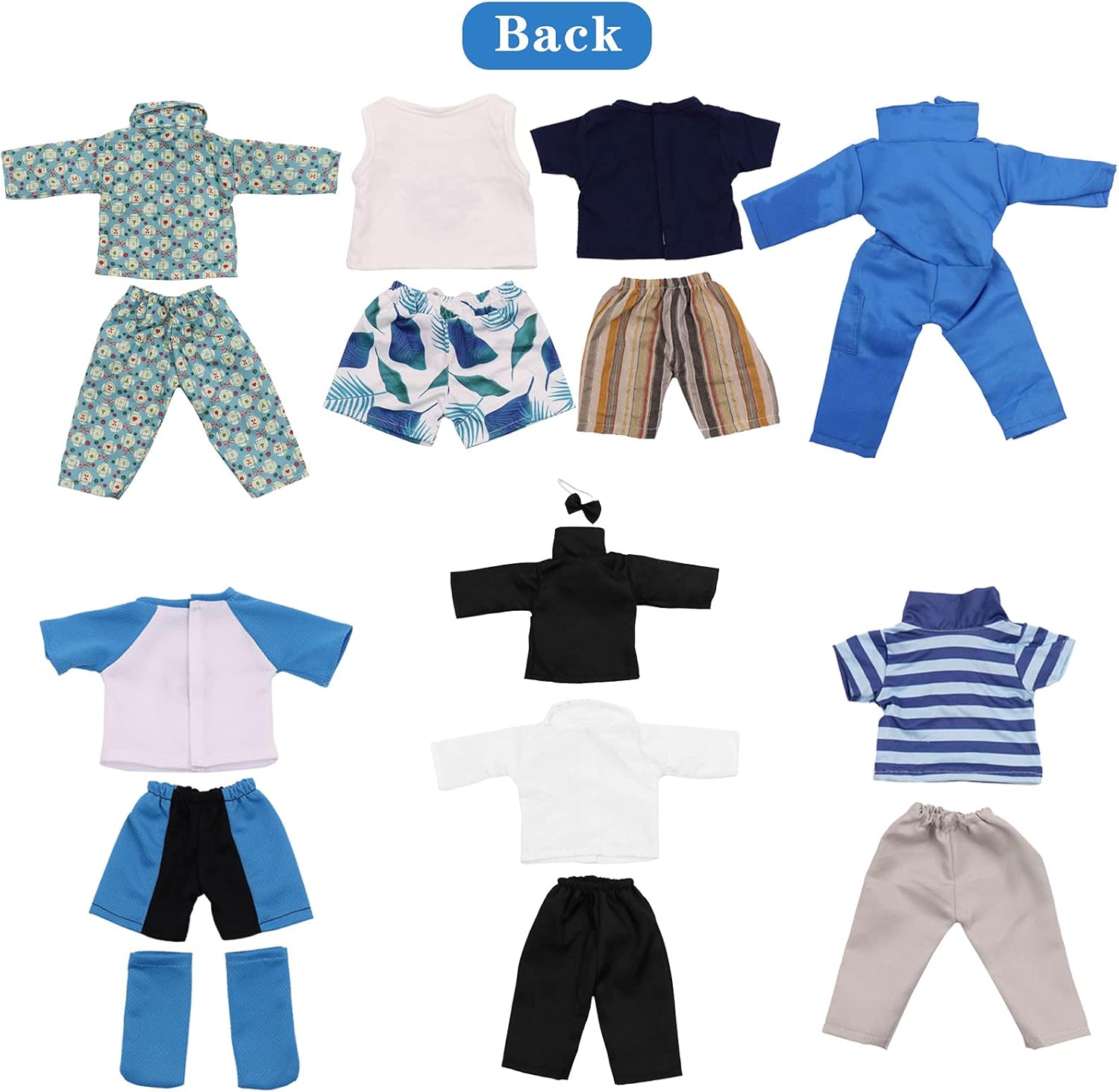 7 Sets 45.72cm Boy Doll Clothing