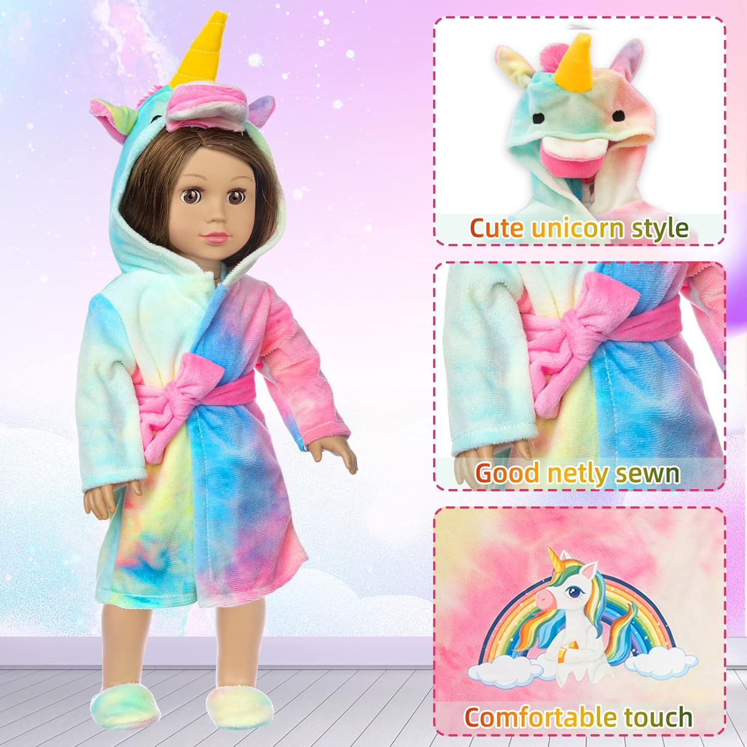 American 18" Doll Clothes and Sleeping Bag Set
