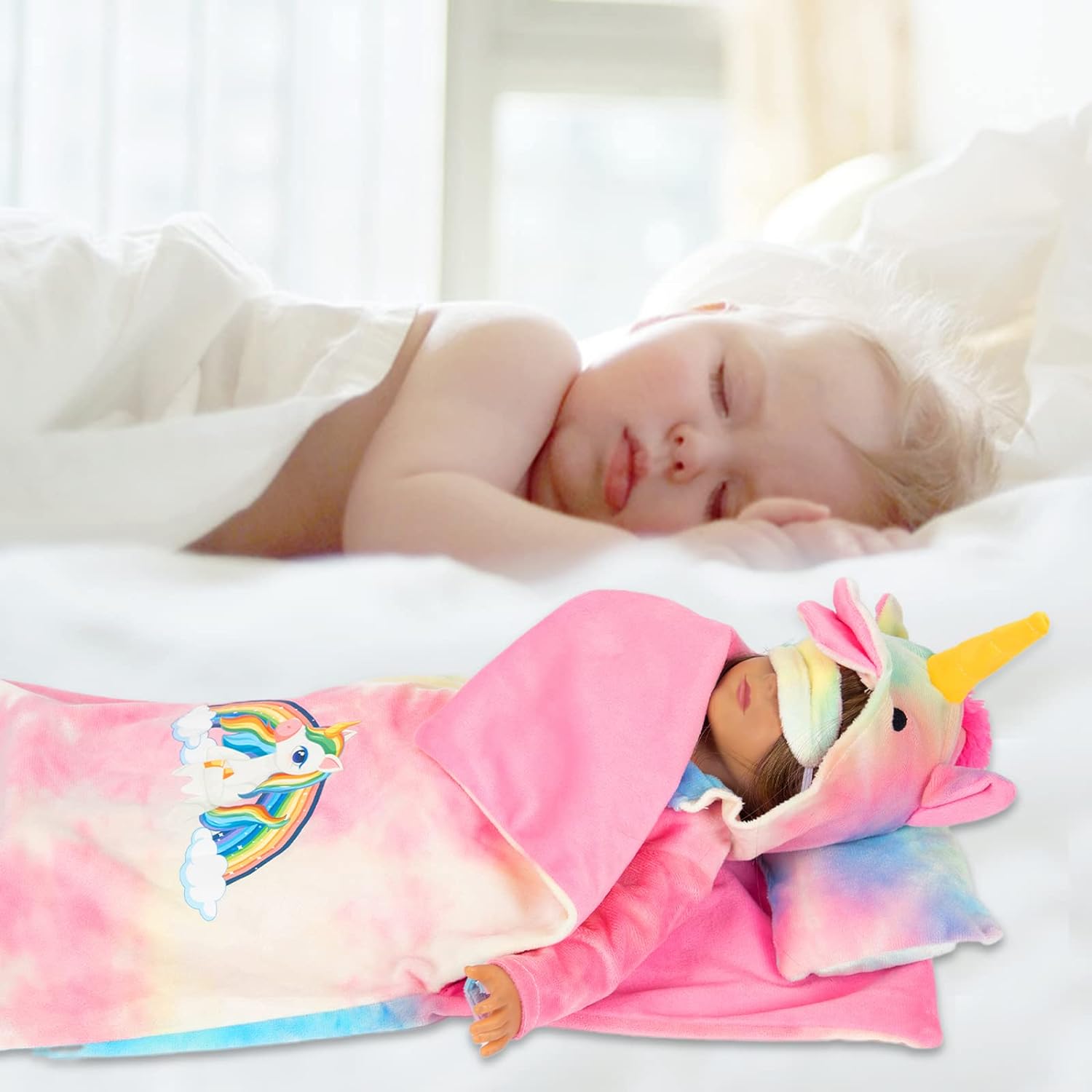 American 18" Doll Clothes and Sleeping Bag Set
