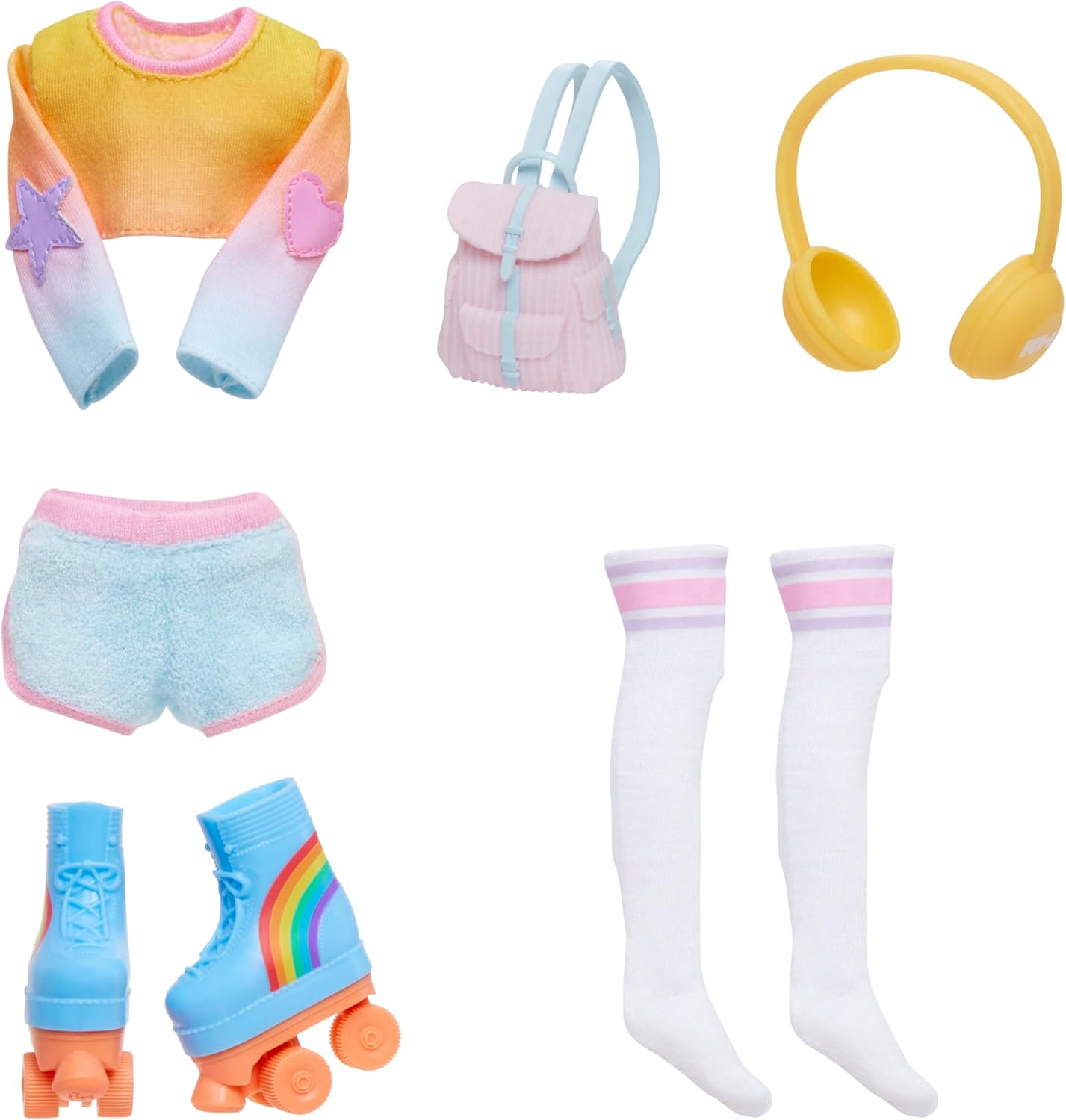 Rainbow High Fashion Set, Skateboarding Social