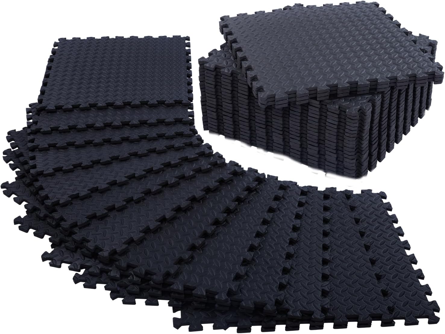24 Pack 1.27cm Thick Floor Exercise Mats