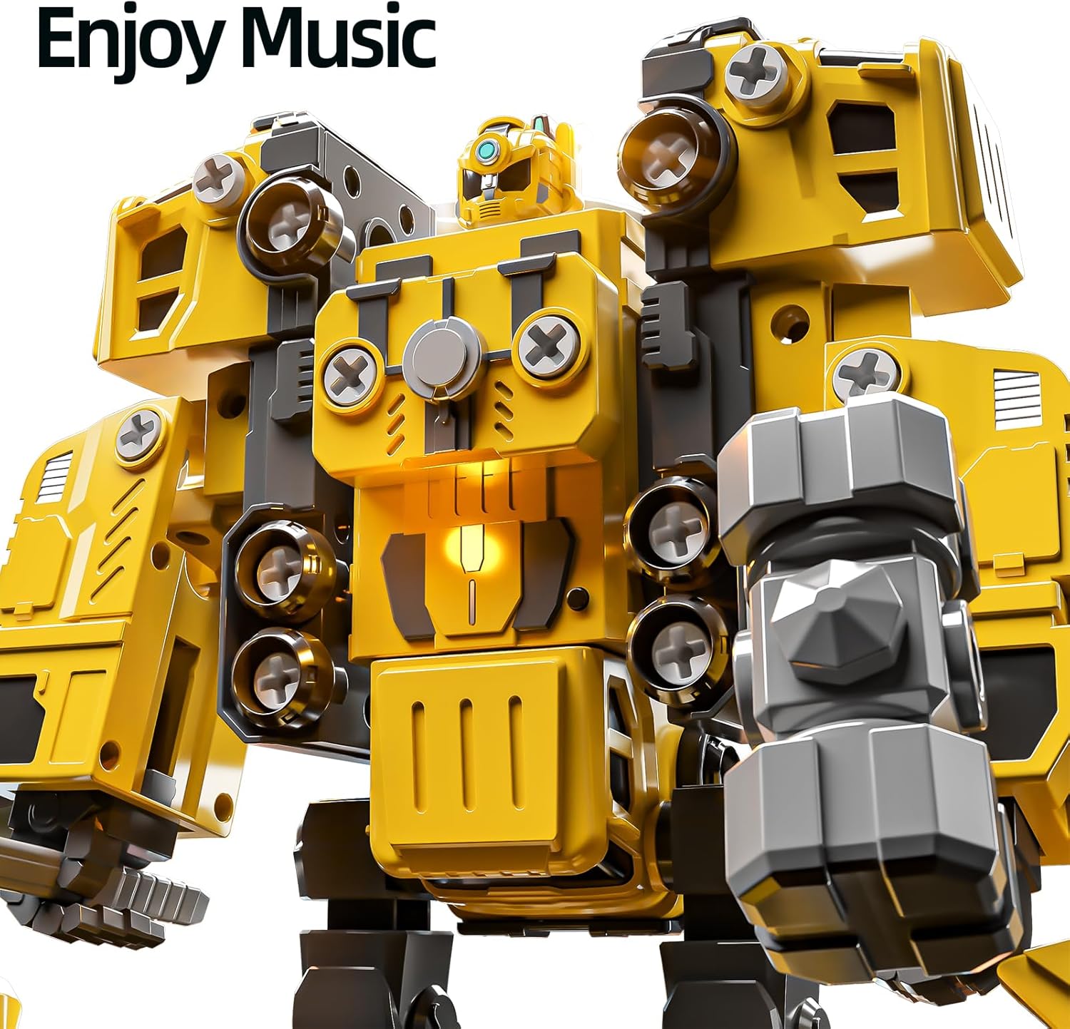 Children's Construction Vehicles, Transforming Robot, Ages 3-7