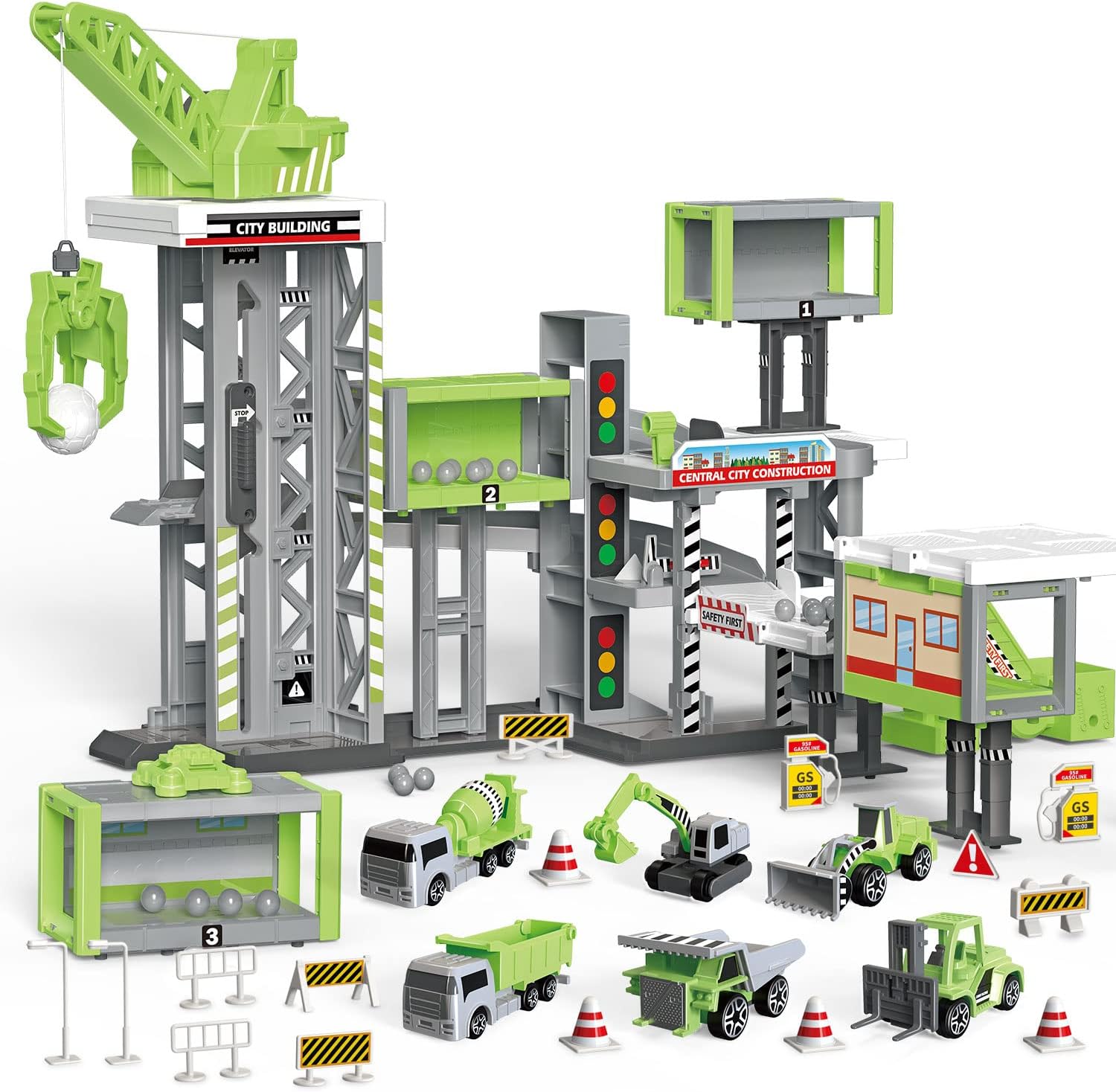 Engineering Vehicle Playset, Educational Toys for Boys 3-8