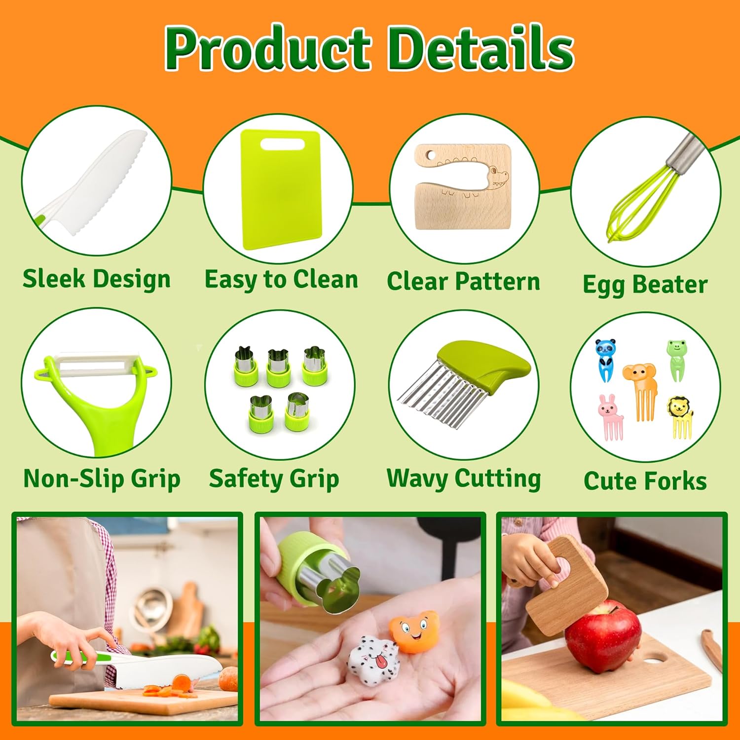 24 Pack Toddler Kitchen Tools