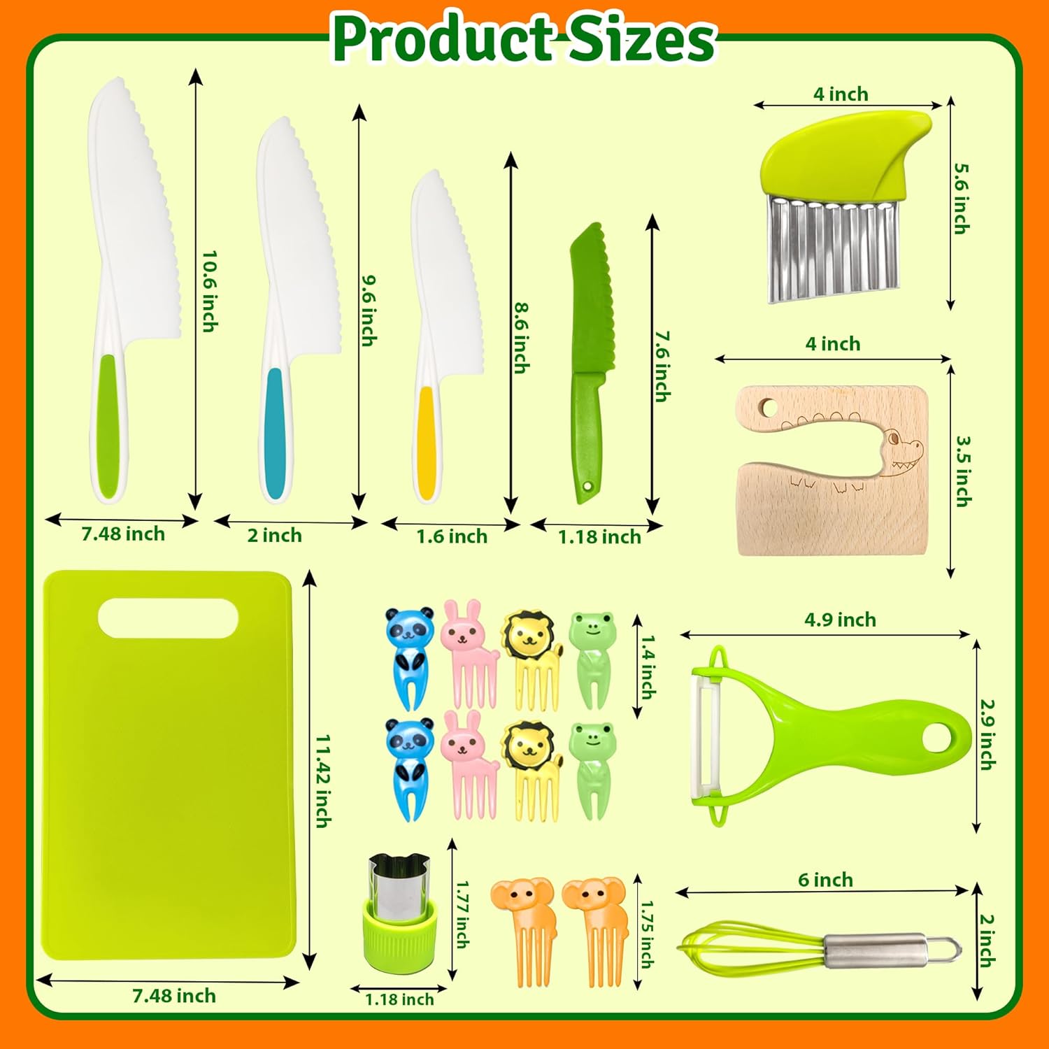 24 Pack Toddler Kitchen Tools