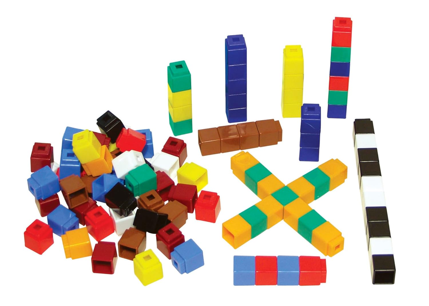 Cubes, 10 Color Combinations, 5Pack Set