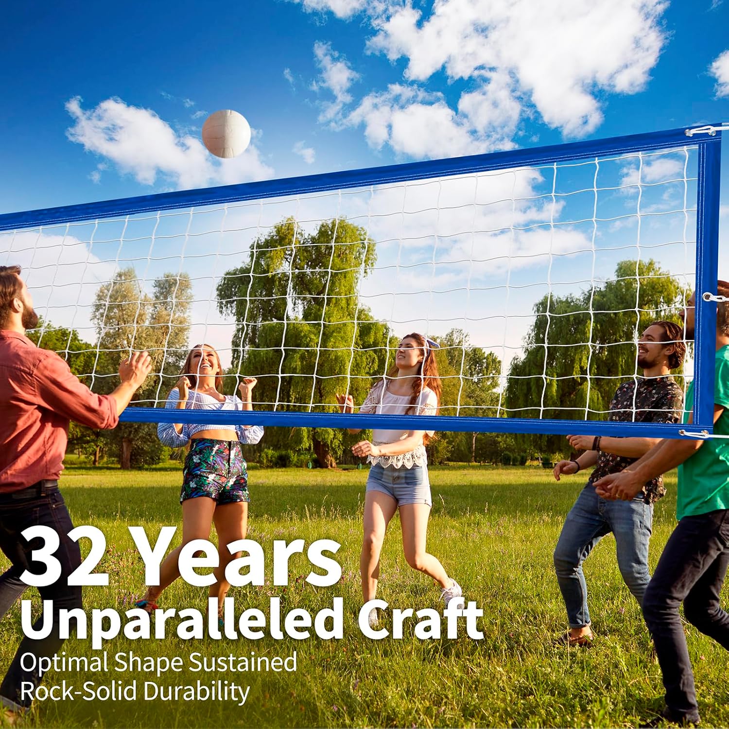 Pro Volleyball Net, 32x3 ft, Heavy Duty