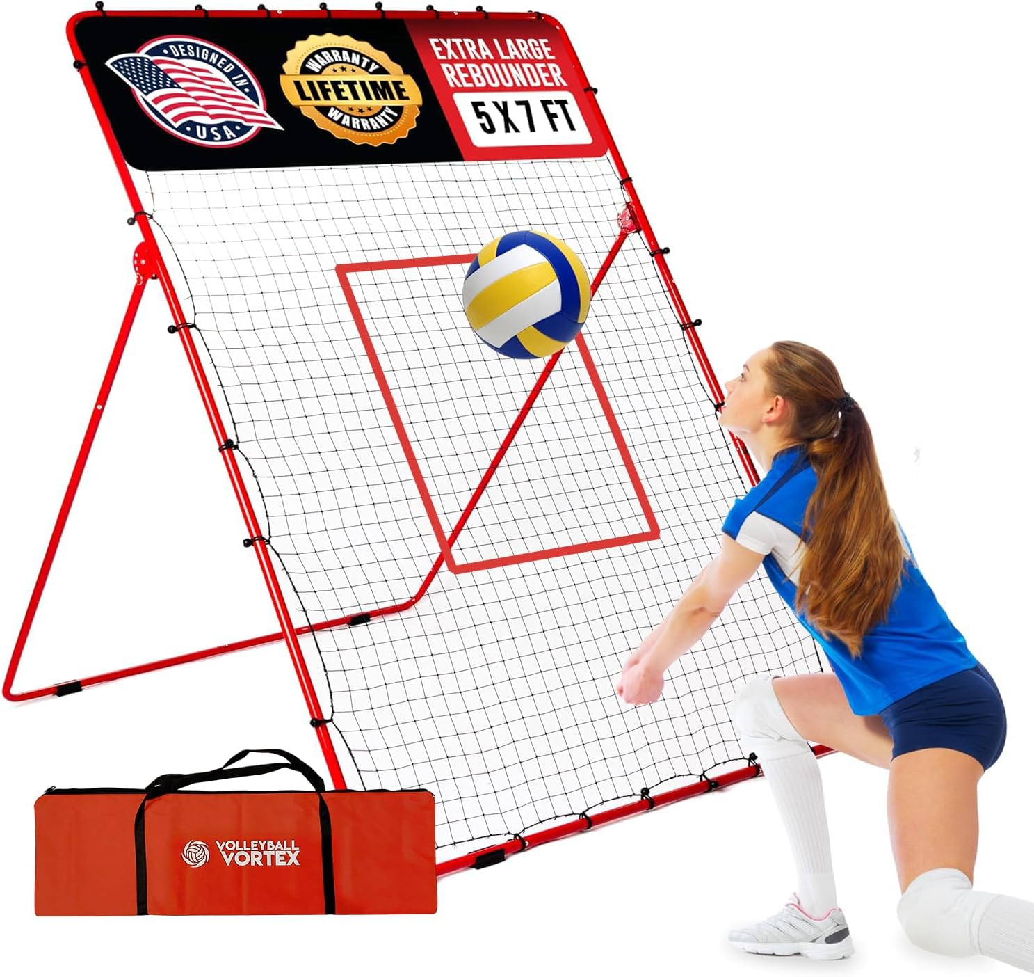 7ft x 5ft Volleyball Rebound Net