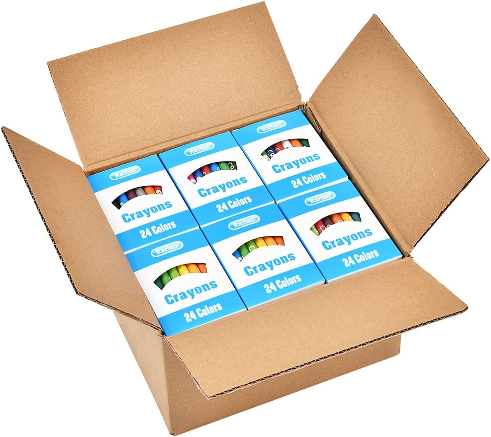 30 Crayons Bulk Pack, 24 Colors