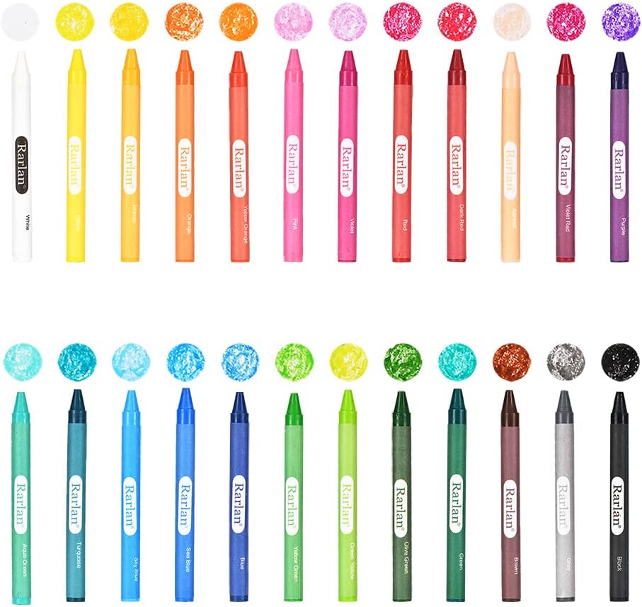 30 Crayons Bulk Pack, 24 Colors