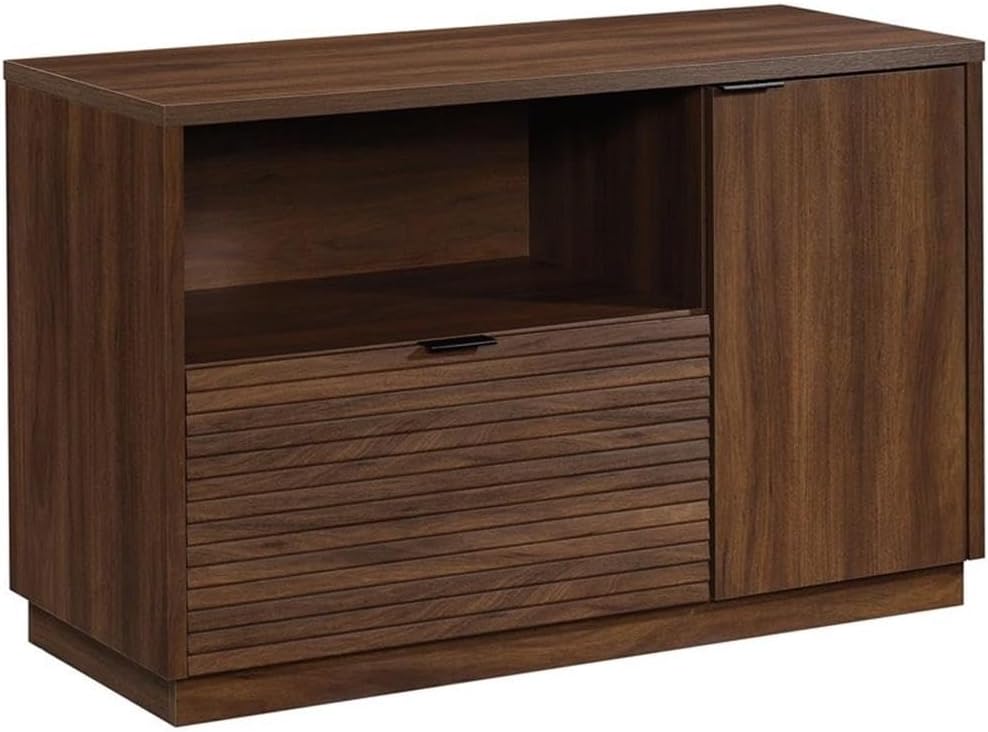 File Credenza, Spiced Mahogany Finish