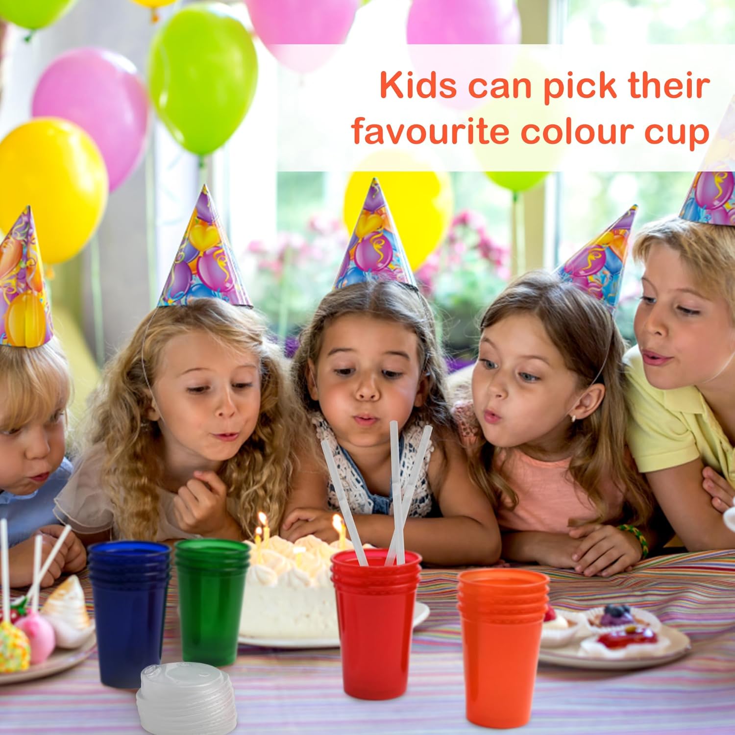 12 oz Kids Cups, 40 Reusable