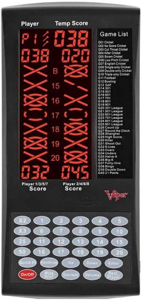 8 Player Digital Dart Scoreboard
