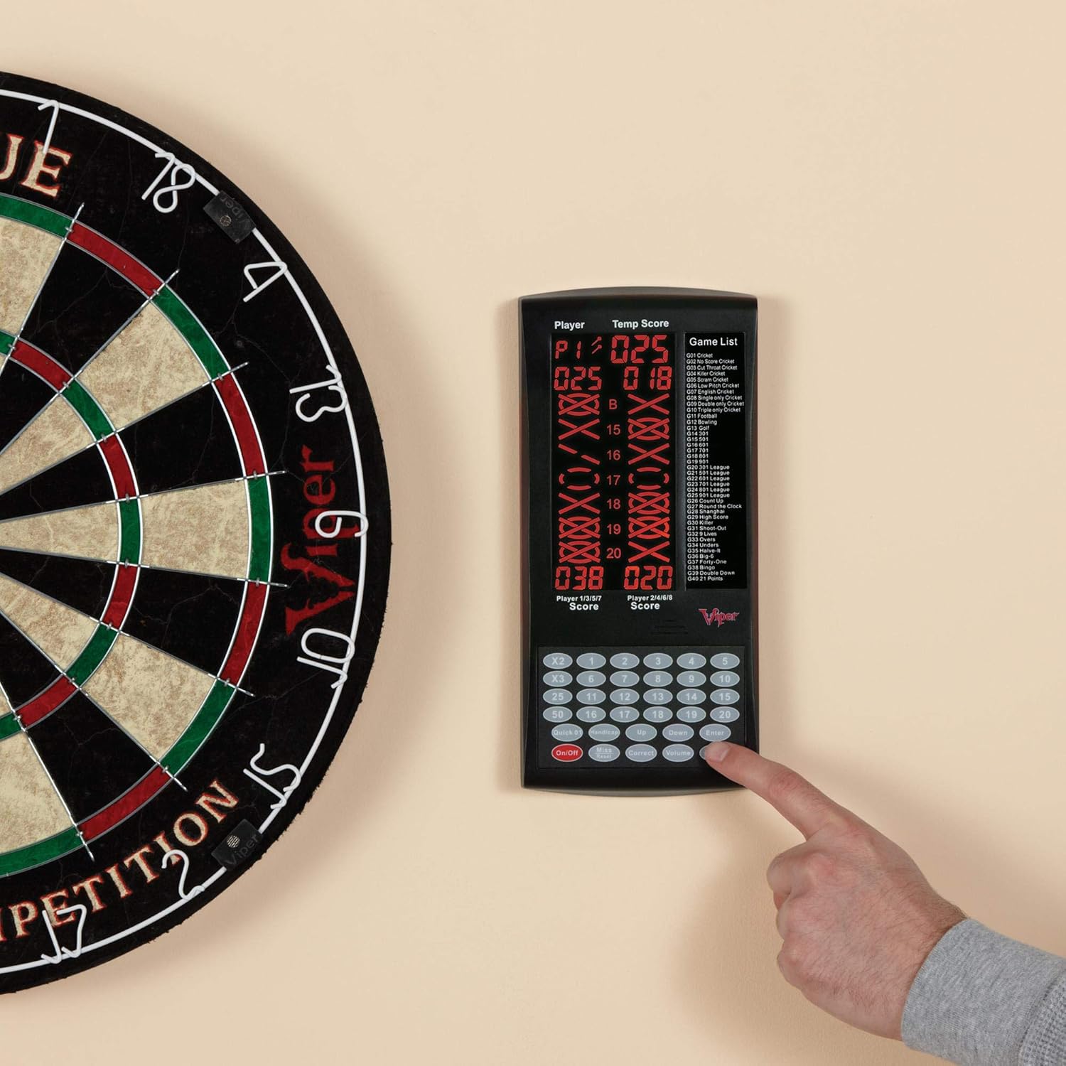 8 Player Digital Dart Scoreboard