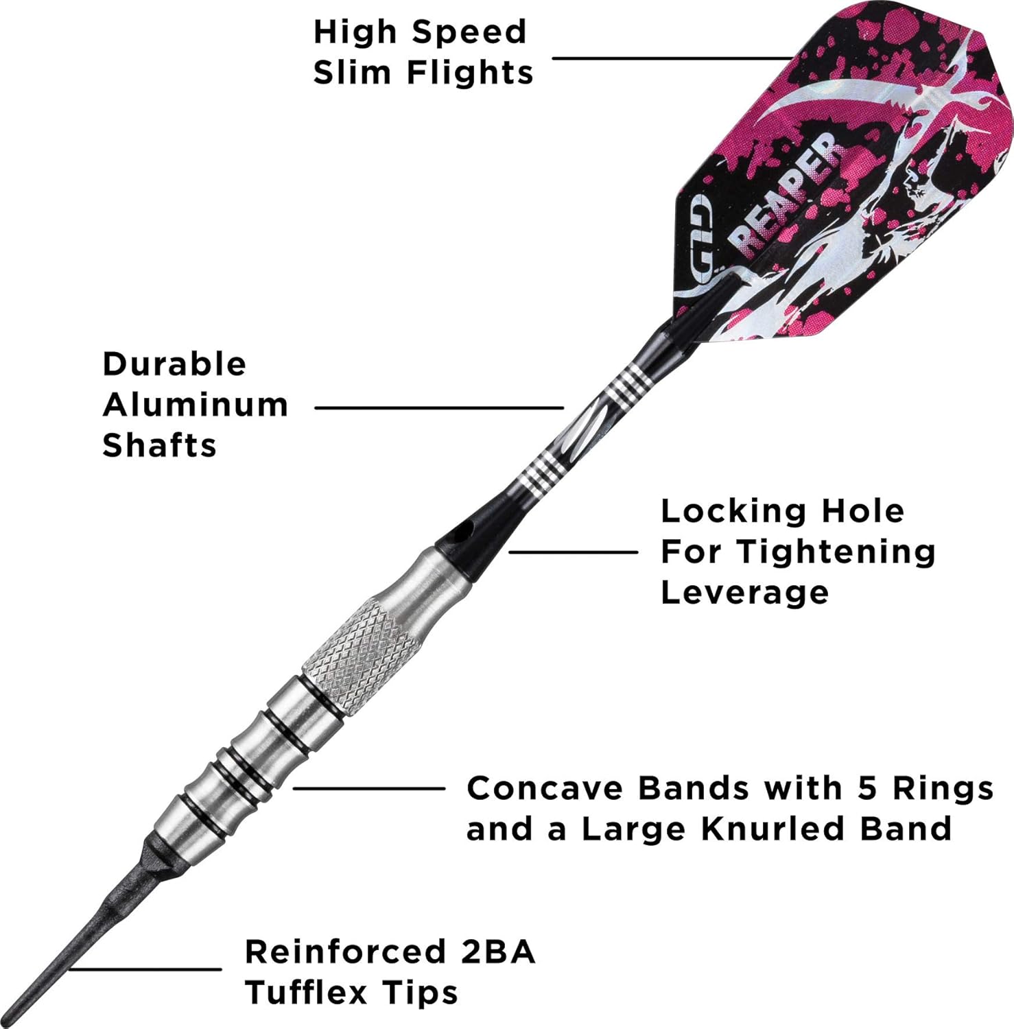 80% Tungsten Darts with Case