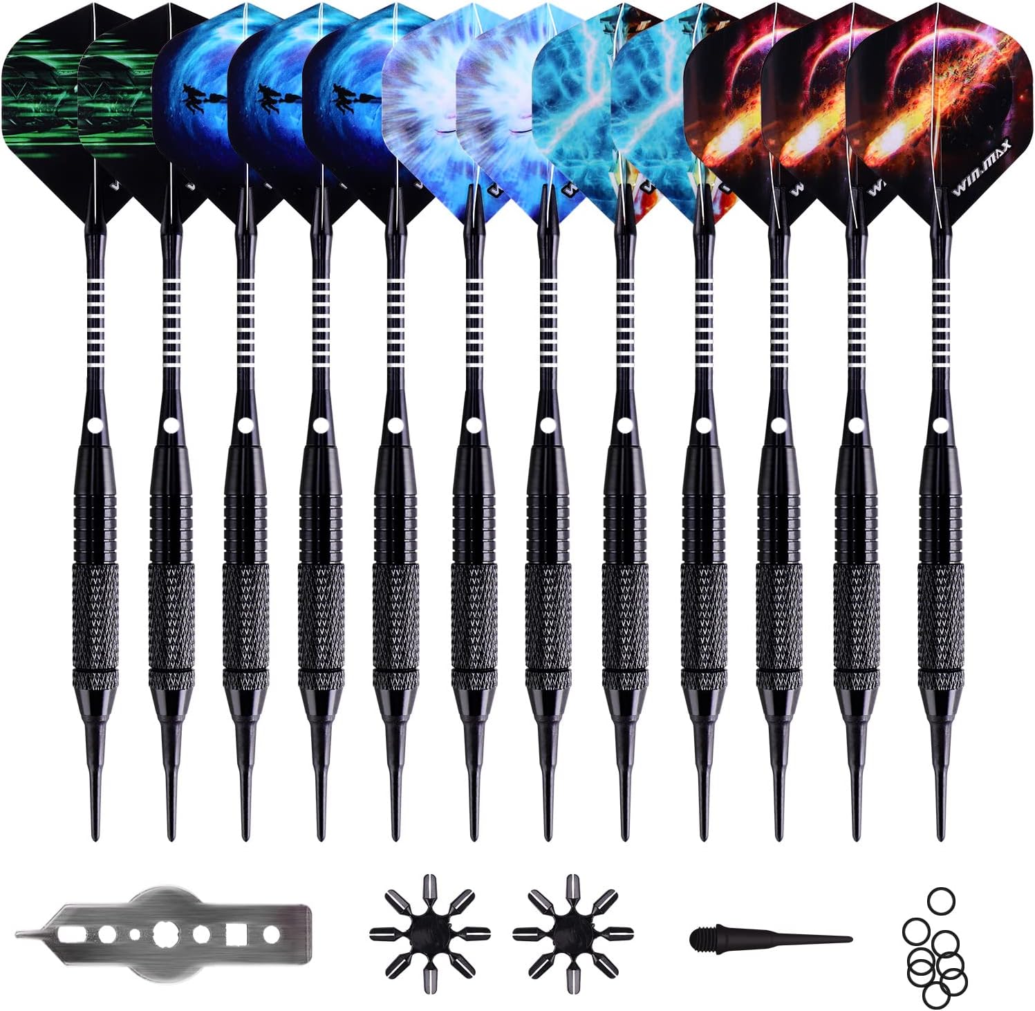 12 Pieces Soft Tip Dart Set