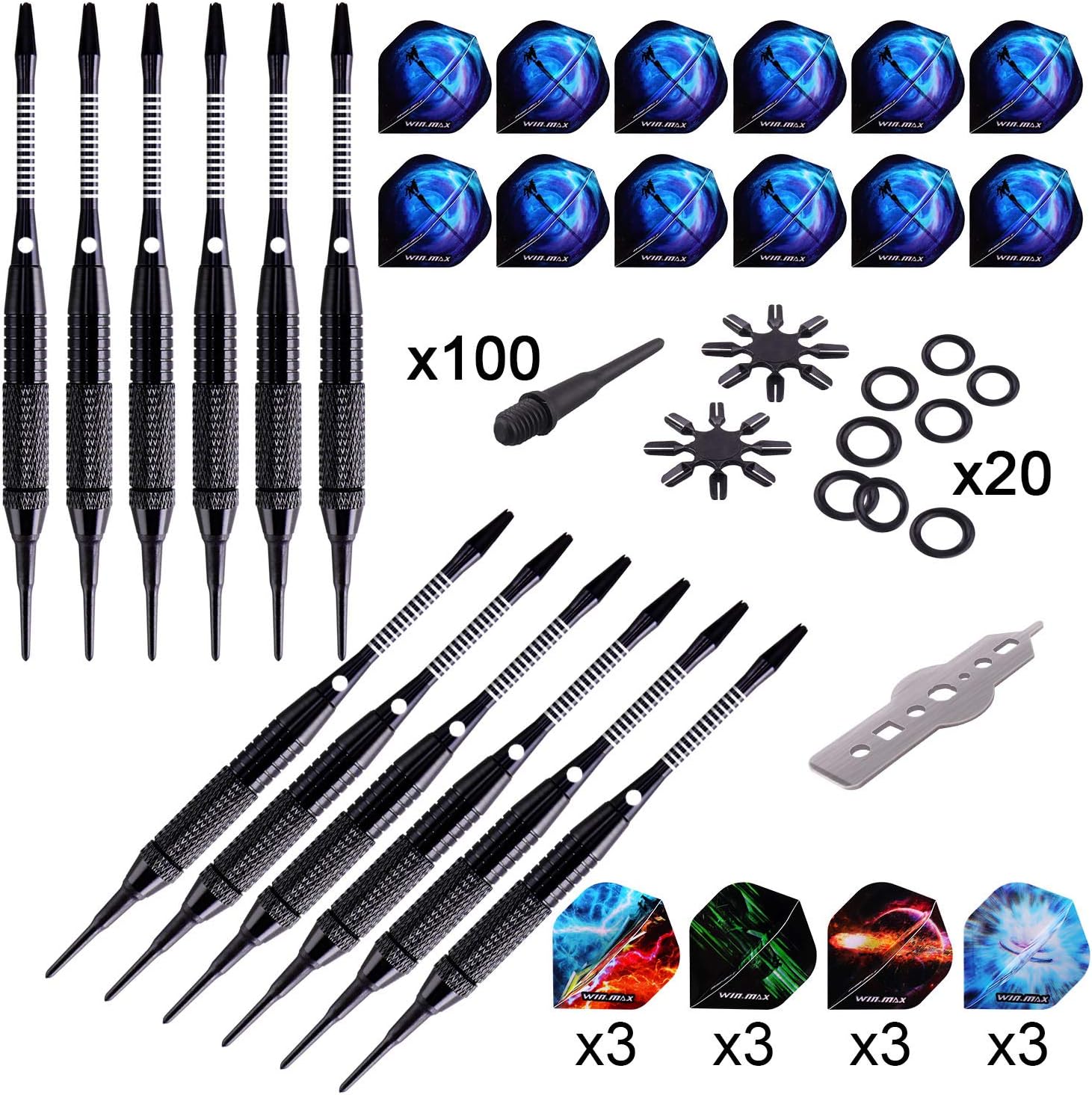 12 Pieces Soft Tip Dart Set