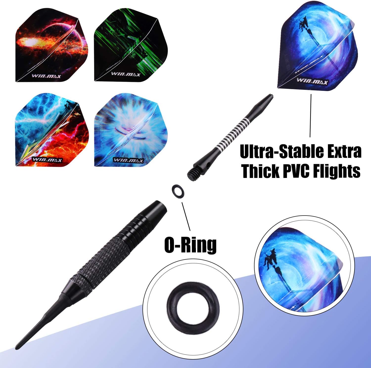 12 Pieces Soft Tip Dart Set