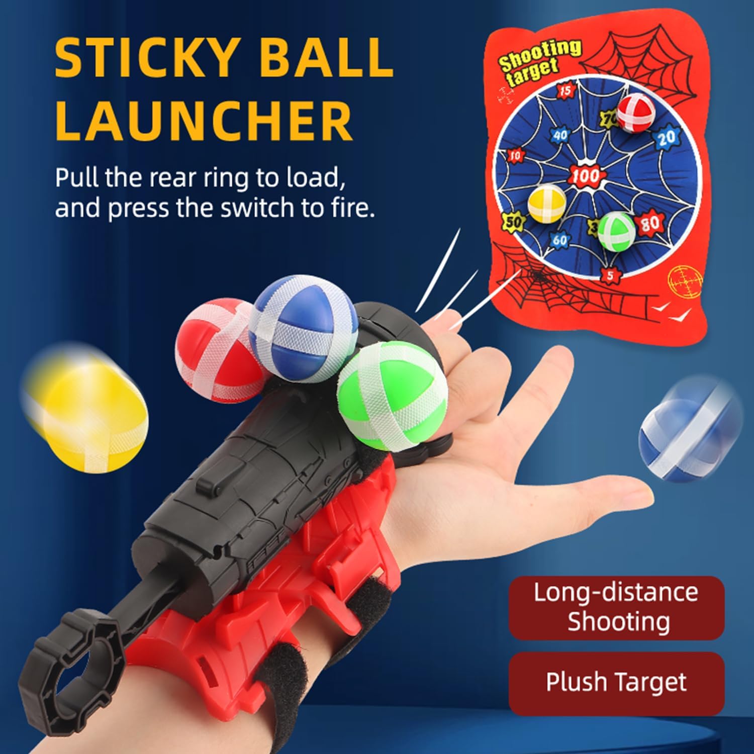 10 Sticky Balls Dartboard for Kids