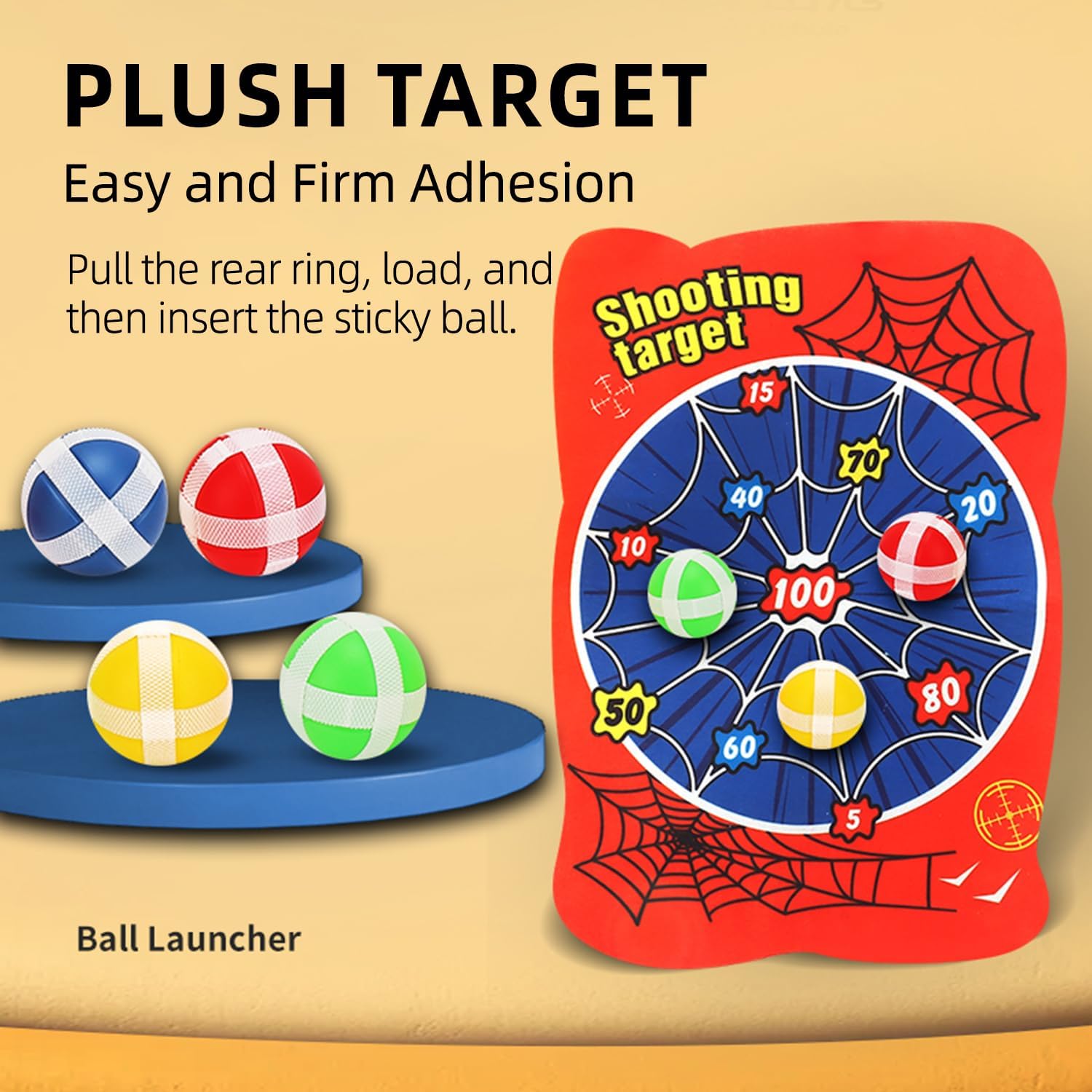 10 Sticky Balls Dartboard for Kids