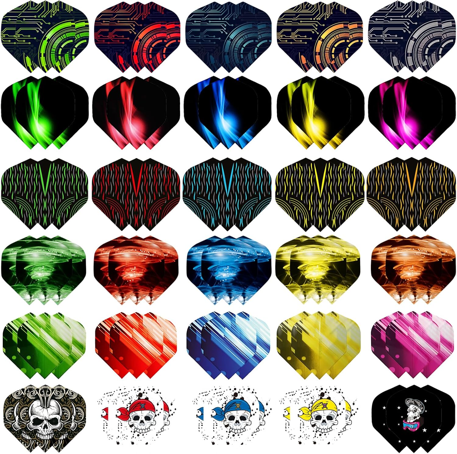 6 Styles, 30 Sets Dart Accessories
