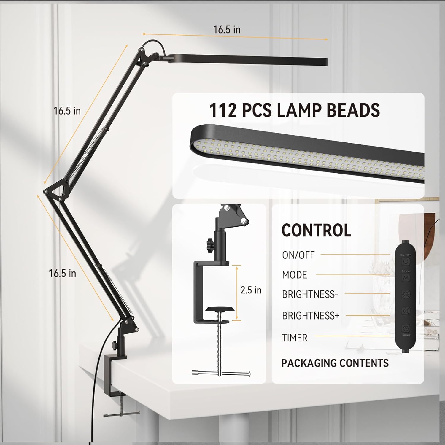 31.5 inch LED Desk Lamp