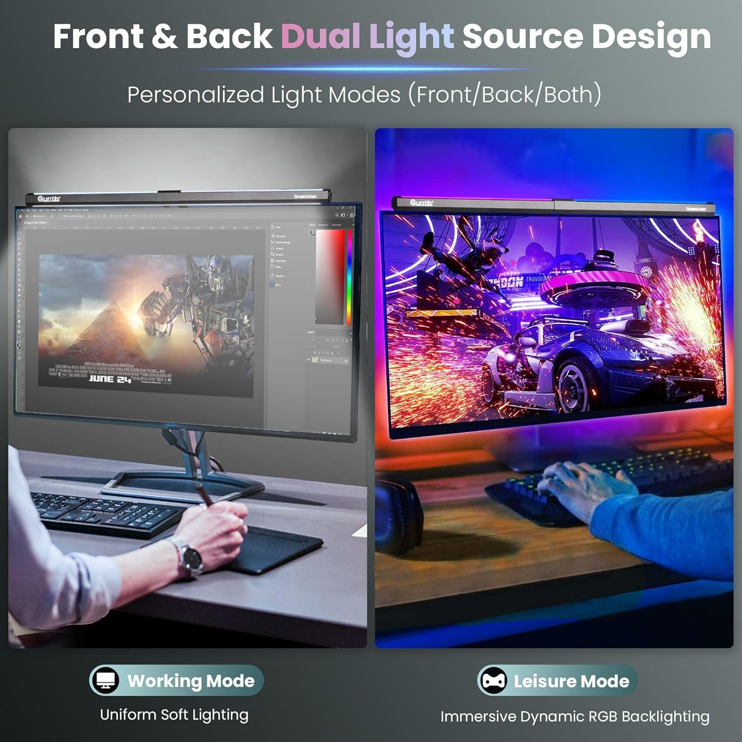 15 Modes RGB Backlight Monitor Light