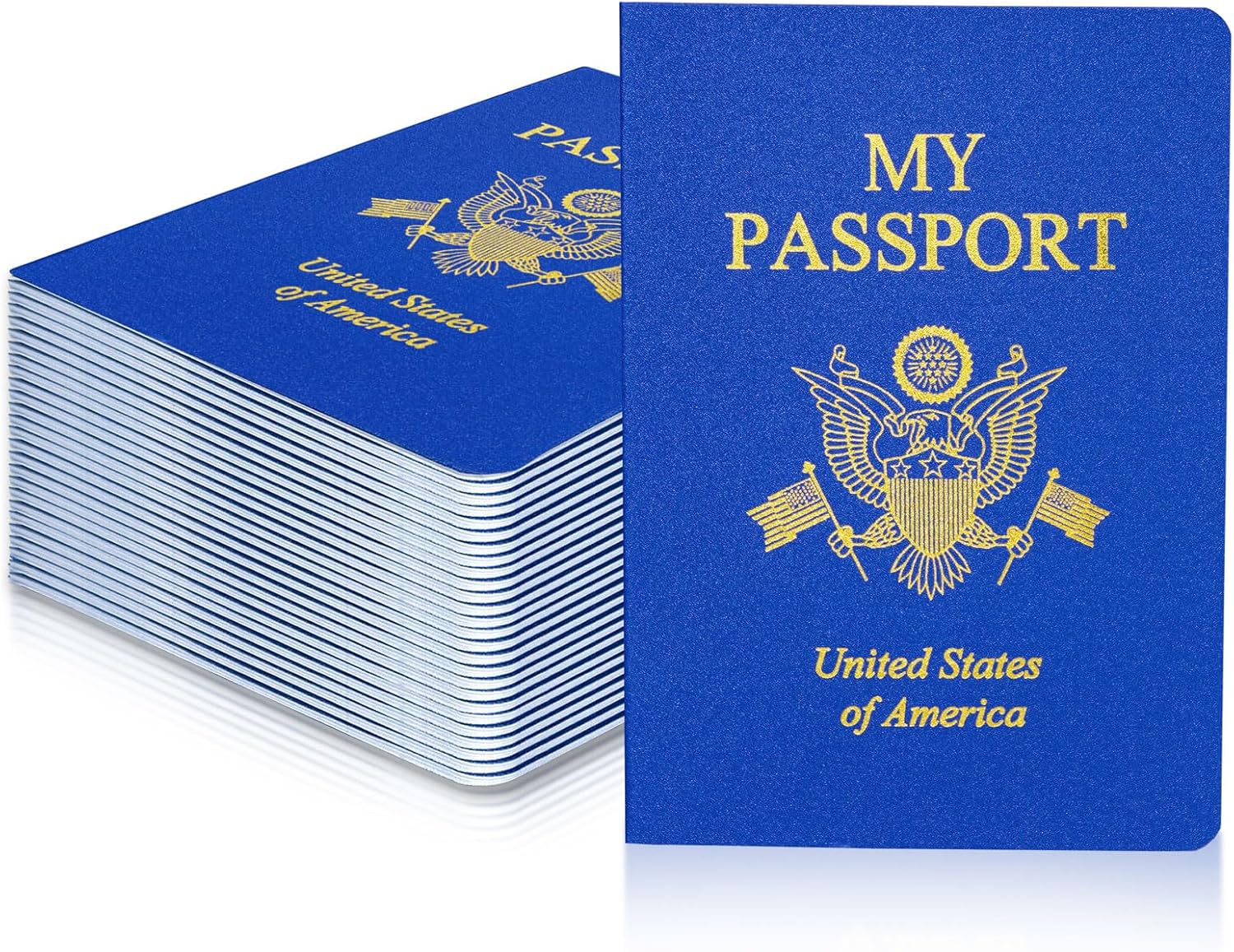 30 Pack Blank Passport Notebook, Travel Journal, Collectible Book