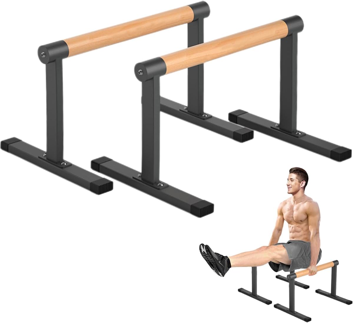Wooden Parallel Dip Bars