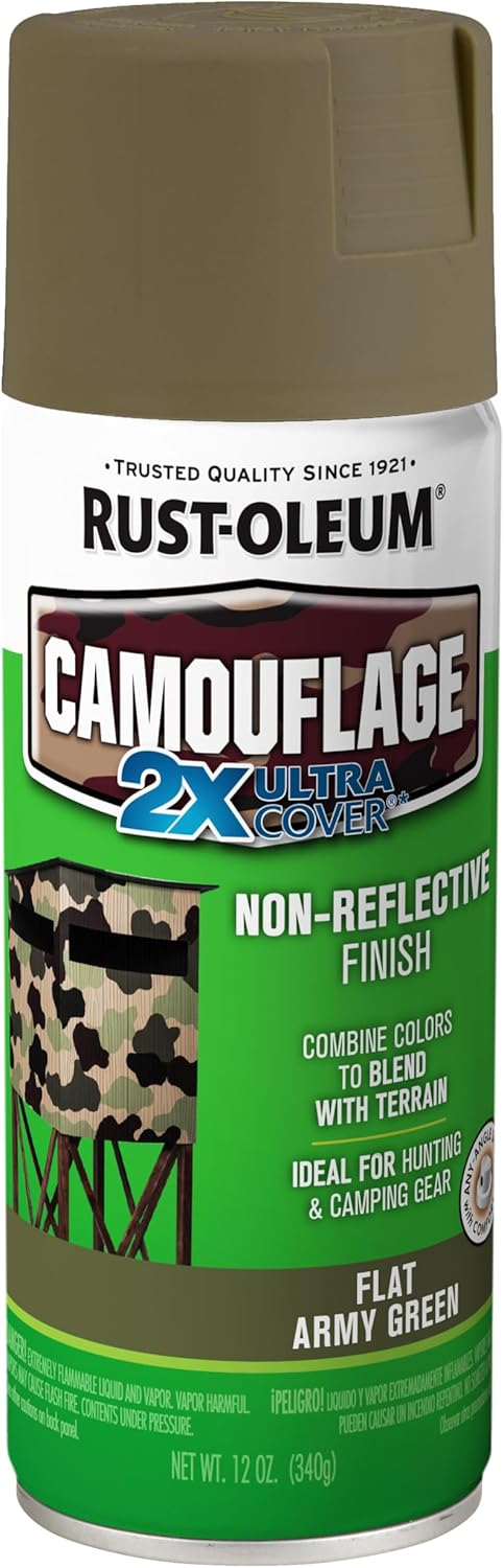 12 oz Camo Spray Paint, Army Green