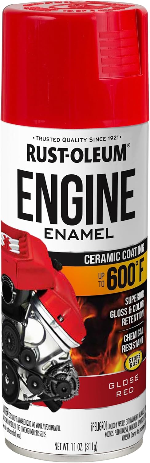 11 oz Engine Enamel, Bright Red