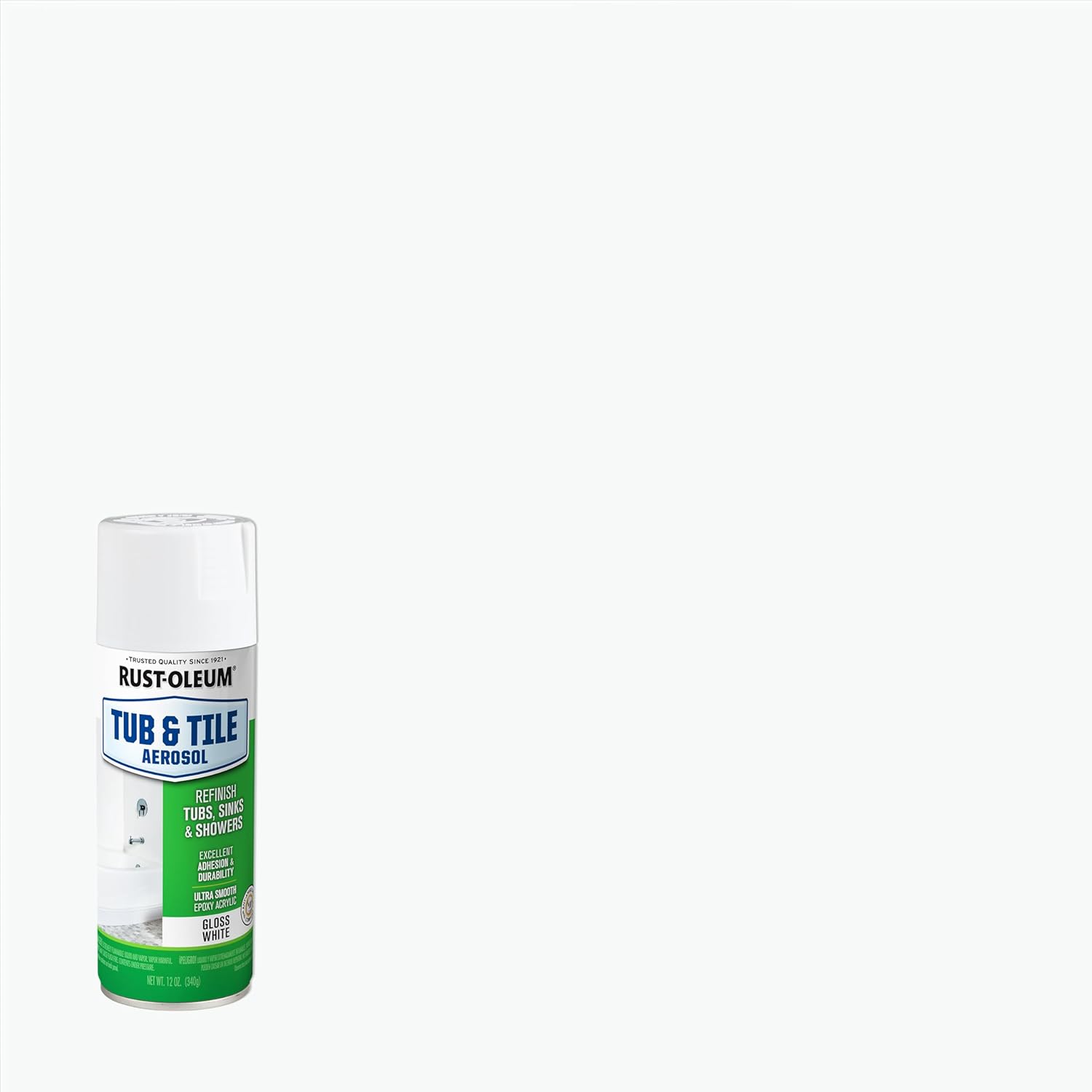 12 oz Bathtub Spray Paint, Gloss White