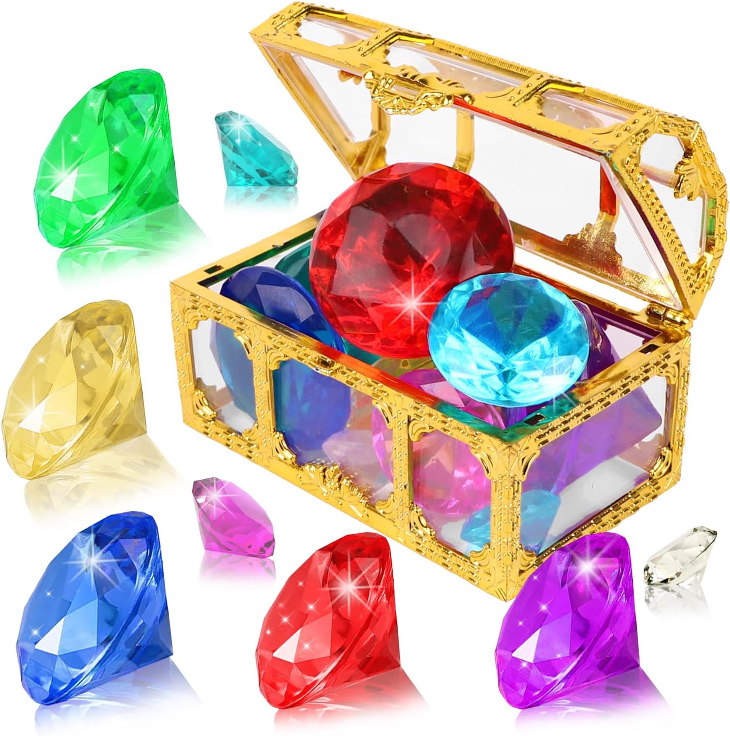 10 Gemstones Diving Pool Toys