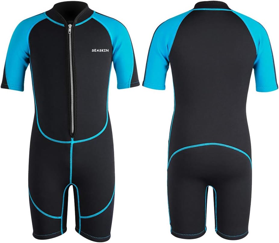 Kids Wetsuit, 2mm Front Zip, 3mm Back Zip