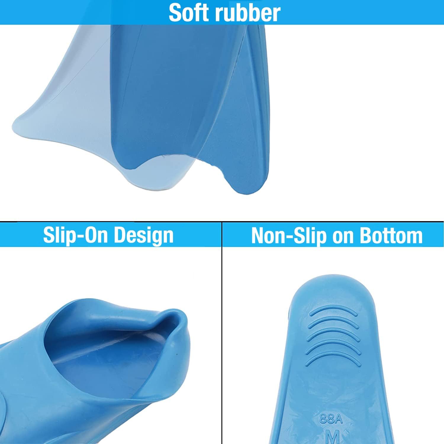 Sport Full Foot Rubber Snorkeling Flippers