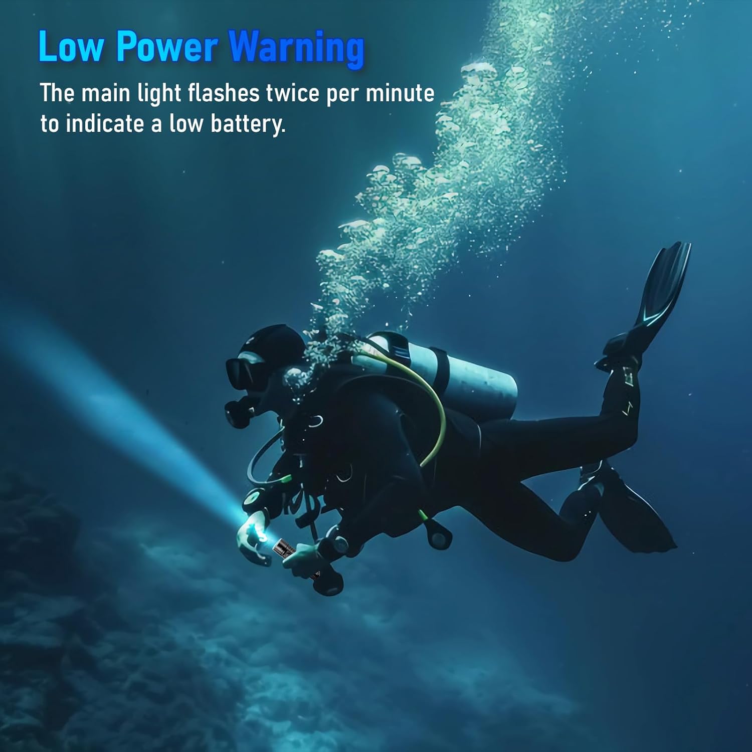 SD06 Scuba Diving Flashlight, 3200 Lumens