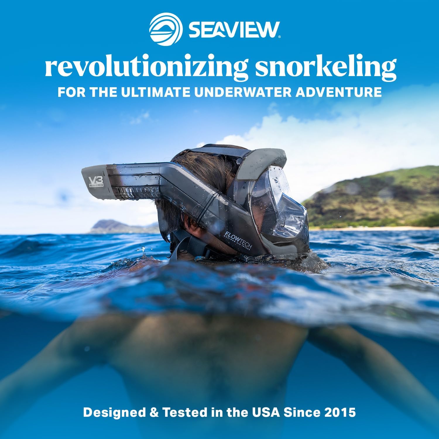 180 V3 Full Face Snorkel Mask for Adults
