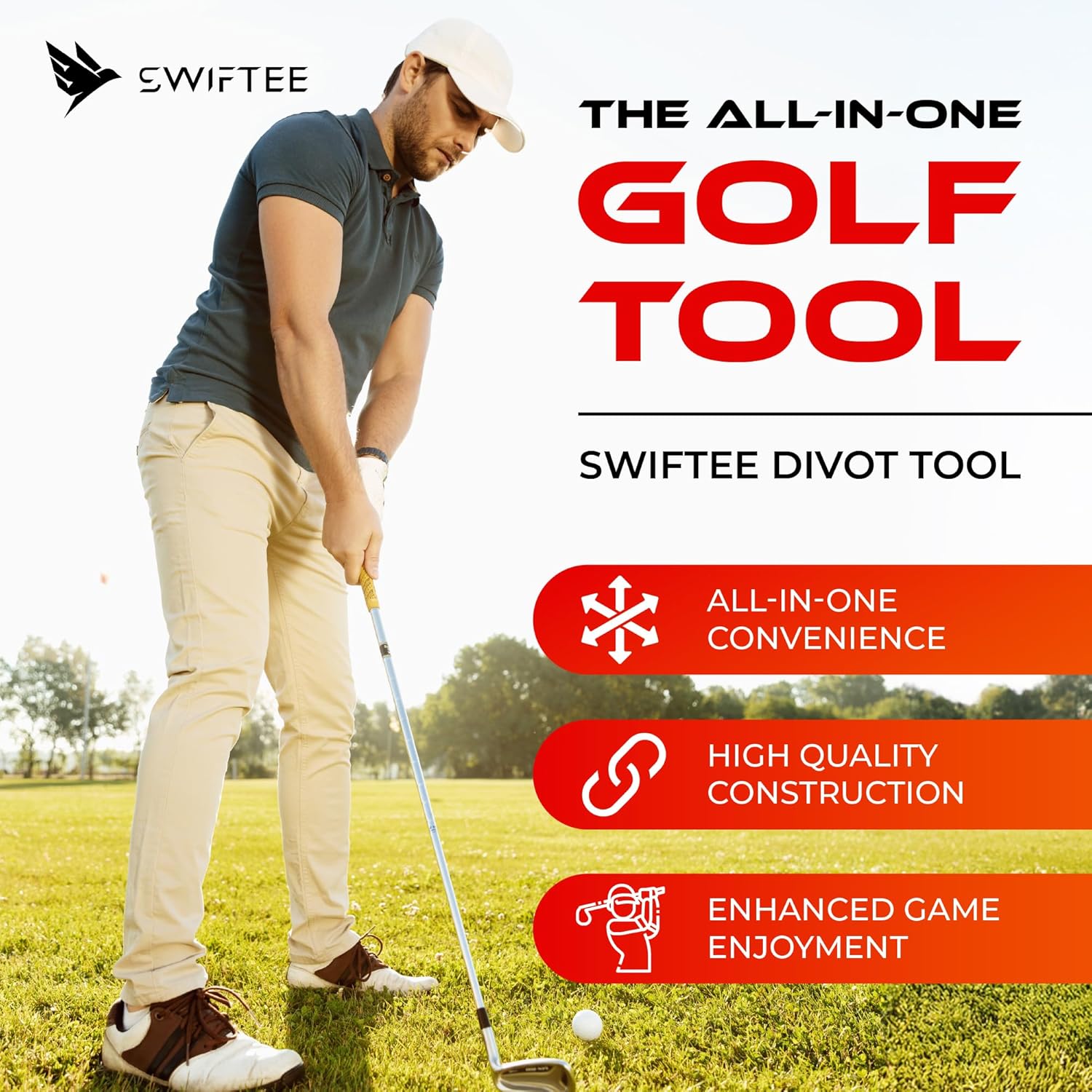 7 in 1 Golf Turf Pitch Marker Repair Tool